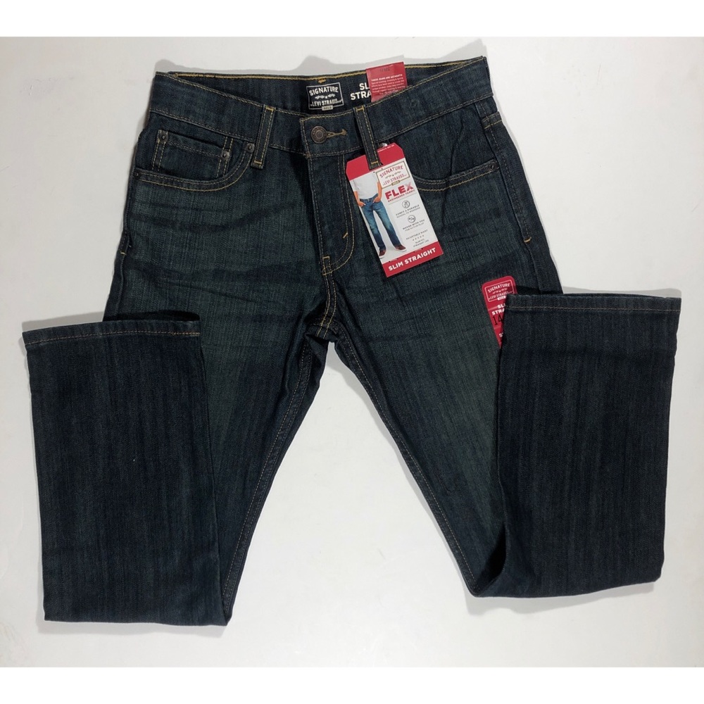 NWT Levi Strauss slim straight jeans 14 regular.